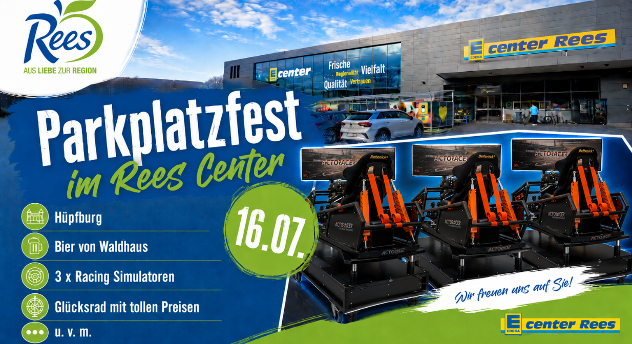 Parkplatzfest im Rees Center am 16.07.